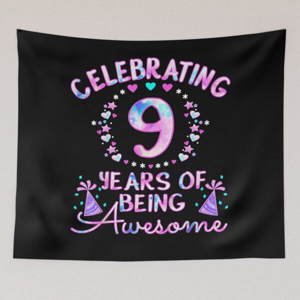 Item preview, Kids Celebrating 9 Years of Being Awesome! 9 Year Old Birthday designed and sold by fefego818x.