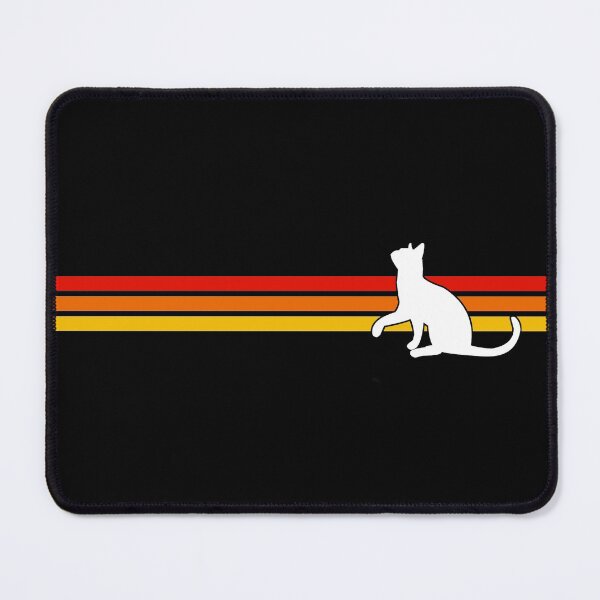 Item preview, Cat Vintage Retro Stripes designed and sold by ind3finite.