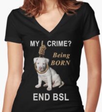End BSL Women's Fitted V-Neck T-Shirt