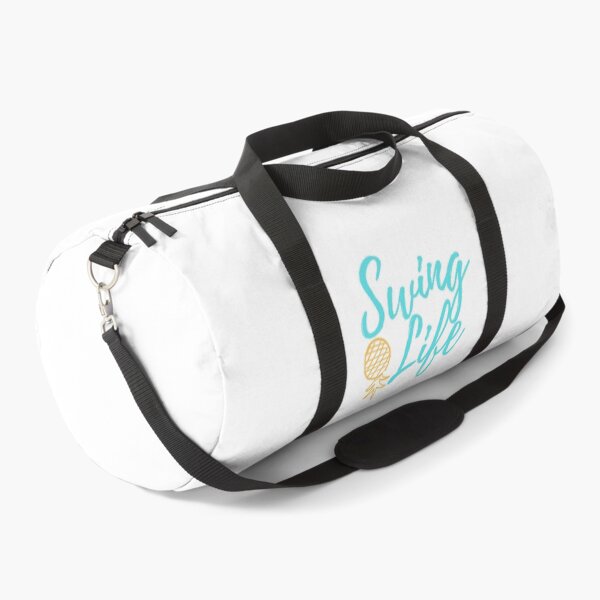 Item preview, Swing Life Swinger Lifestyle Upside Down Pineapple Teal and Gold- White designed and sold by MixedBagMerch.