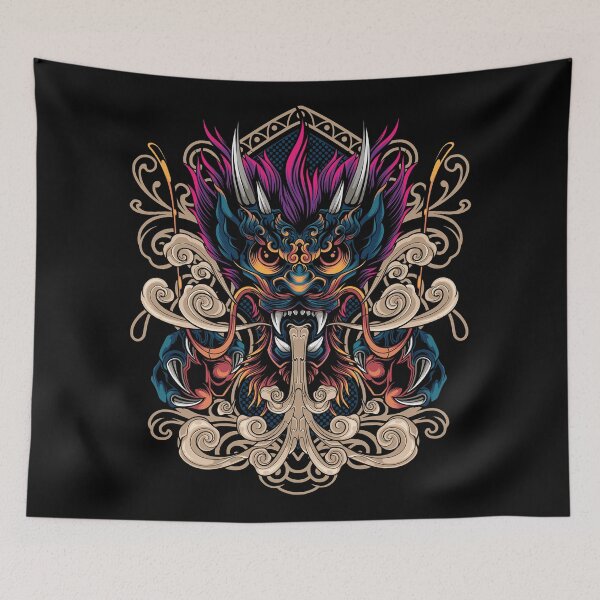 Item preview, Fuma Japanese Dragon designed and sold by HeidaFletcher.