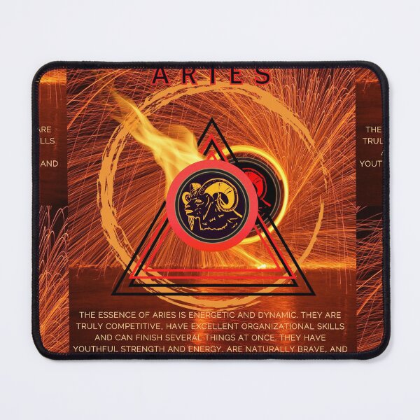 Item preview, Aries Fire Element Zodiac Poster designed and sold by Starboy Design.