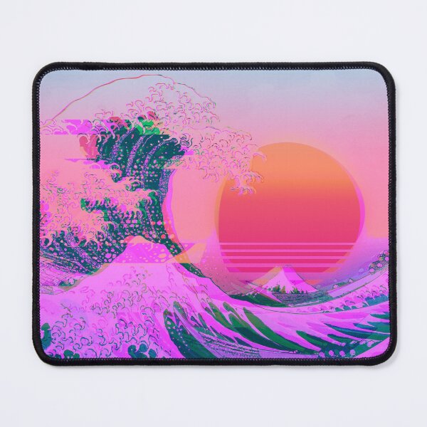 Item preview, Great Wave Off Kanagawa Color Glitch Retro designed and sold by ind3finite.