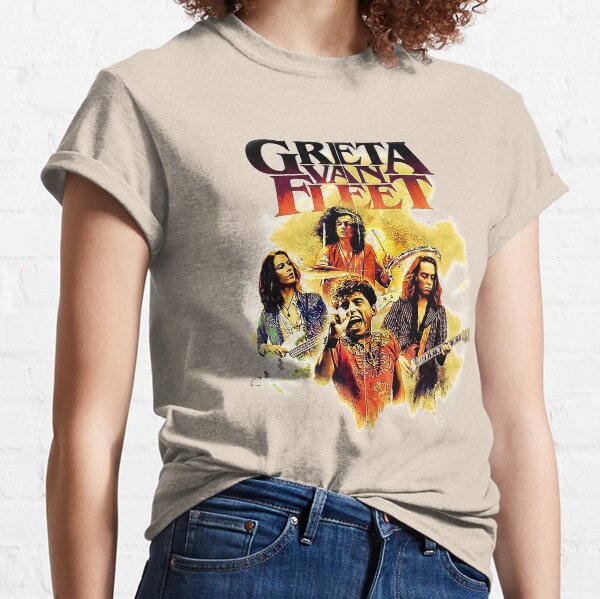 music greta van metal fleet n roll band live greta van fleet nu metal logo greta van fleet robert rhapsody greta van fleet plant greta van fleet Classic T-Shirt