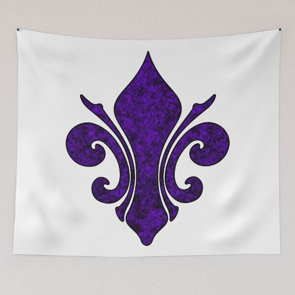 Item preview, Purple Fleur de lis designed and sold by muskitt.