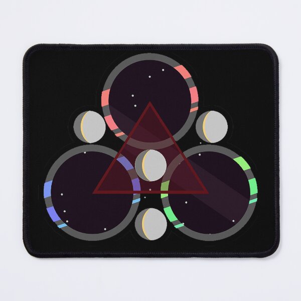 Item preview, tri circle on black space designed and sold by Gaid1966.