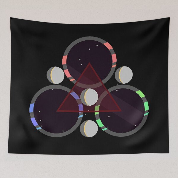 Item preview, tri circle on black space designed and sold by Gaid1966.