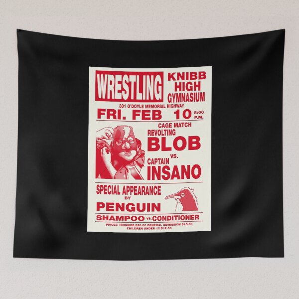 Item preview, The Revolting Blob Wrestling Poster Happy Gilmores Adam Sandler Movie Golf comedies are famous for their dramatic and precise shots with a happy attitude designed and sold by HappyGilmorAdam.