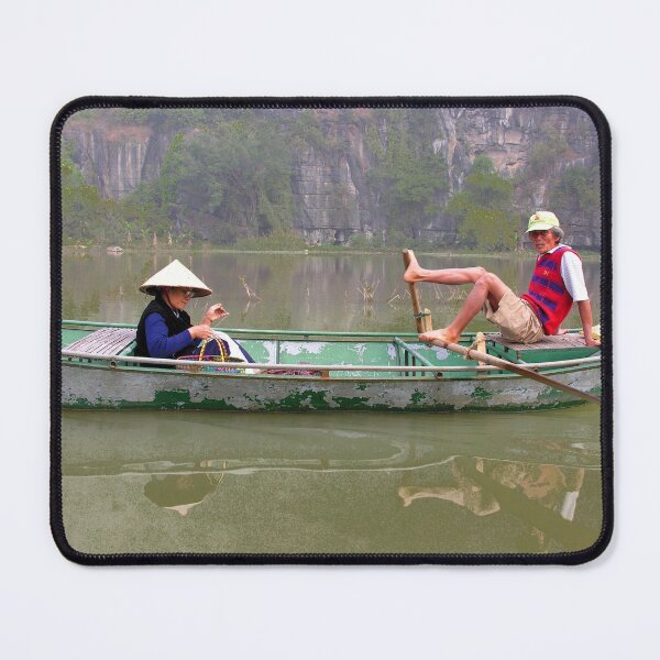 Item preview, Boat Trip Woman Sewing Man Rowing, Vietnam designed and sold by worldways.