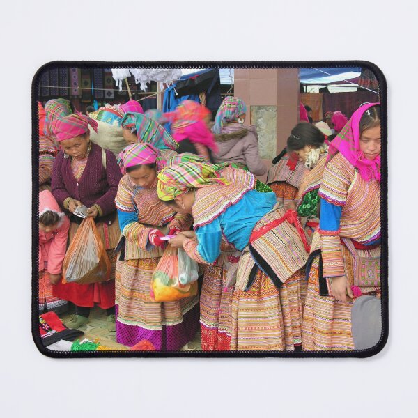 Item preview, Womem in Ethnic Dress at the Can Cau Mong Market, Vietnam designed and sold by worldways.