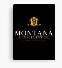 Montana Management Co (aged look) Canvas Print