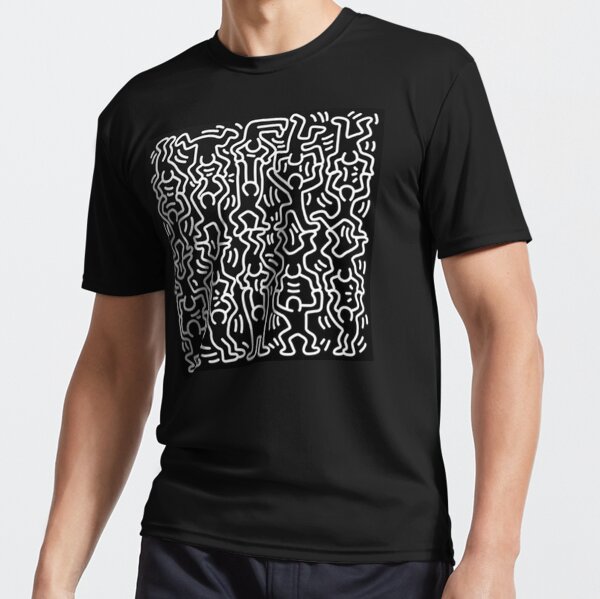 Baile blanco y negro Camiseta deportiva
