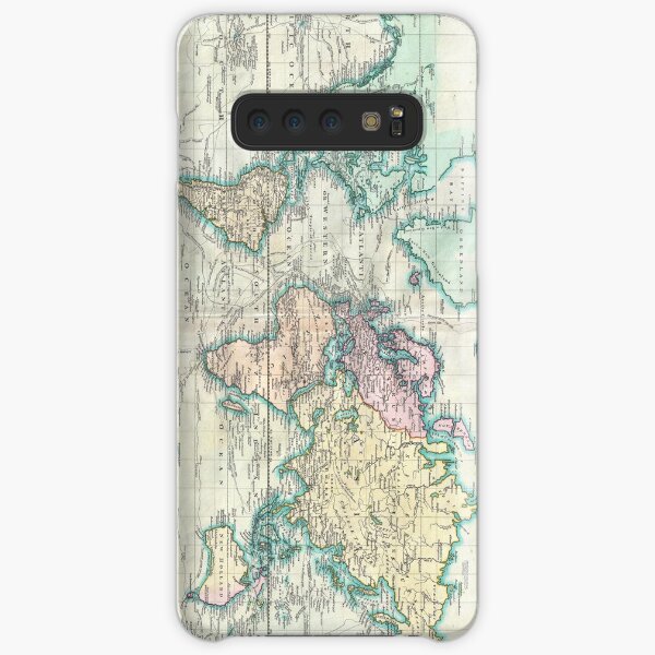 Vintage Karte der Welt (1801) Samsung Galaxy Leichte Hülle