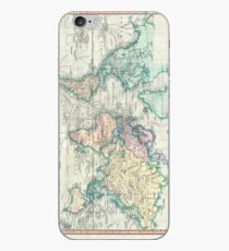 Vintage Karte der Welt (1801) iPhone-Hülle & Cover