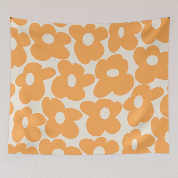 Item preview, Orange Groovy Flowers designed and sold by alekkar2002.
