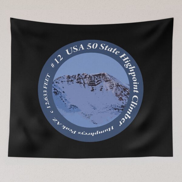 Item preview, Humphreys Peak AZ 12 of 50 States Highpoint Climbers  designed and sold by janraydesigns.