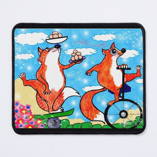 Item preview, Animal - foxes - stunt performers designed and sold by Shirley cute art .