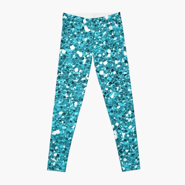 Blue sparkly leggings hotsell