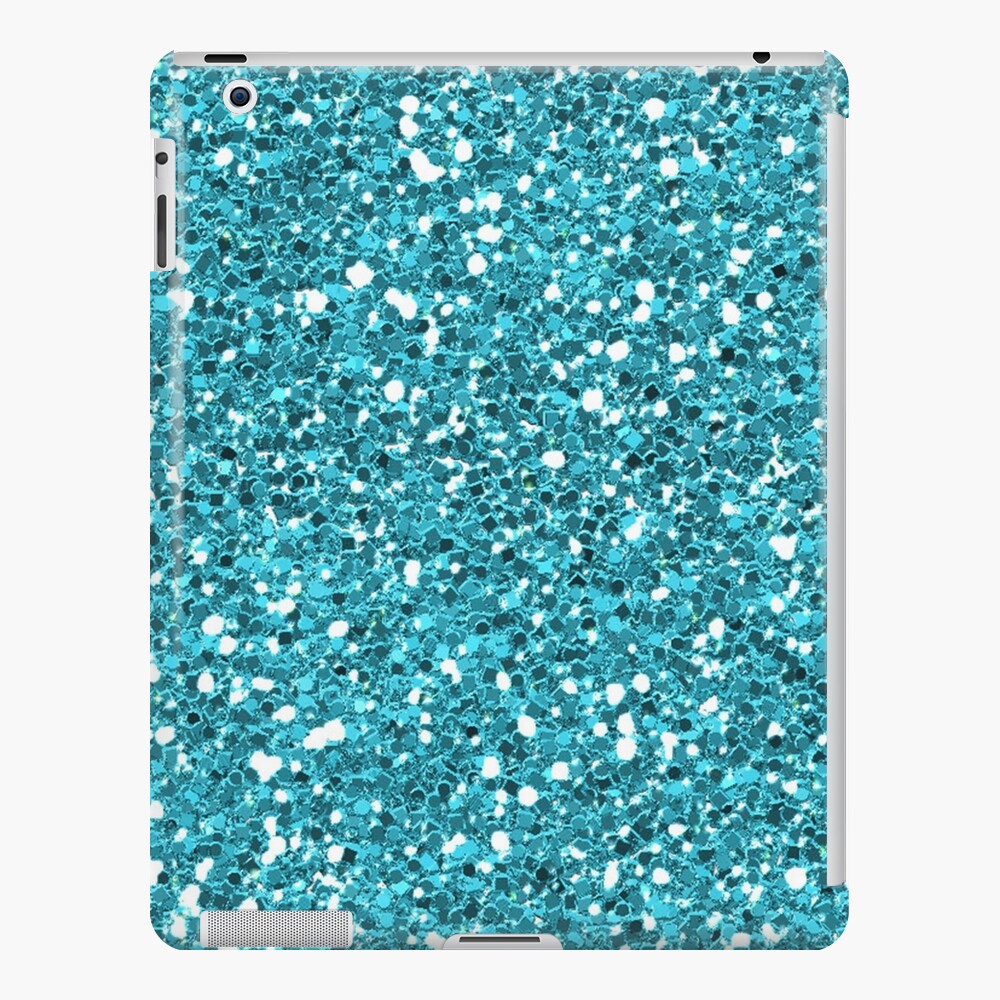 Light Blue Glitter Shiny Bright Sparkly Sky Blue | iPad Case & Skin