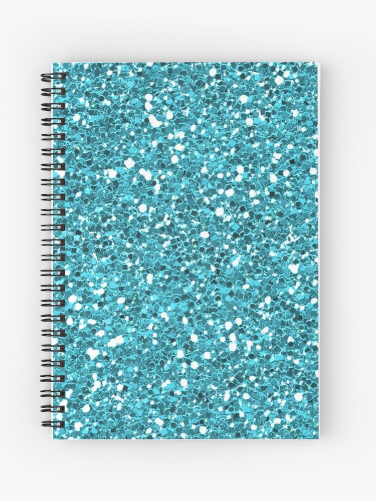 Light Blue Glitter 01 Spiral Notebook for Sale by indulgemyheart