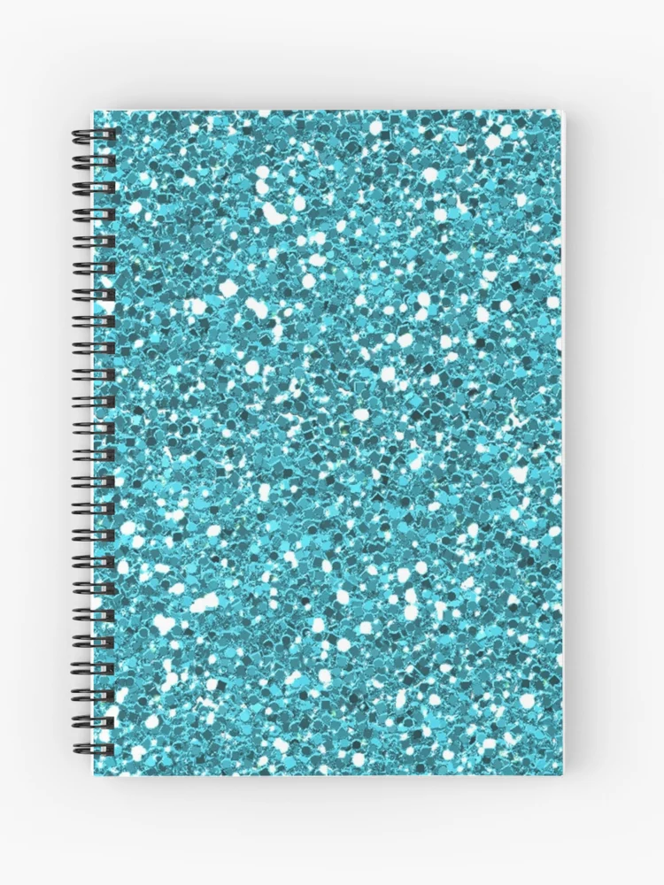 Light Blue Glitter Shiny Bright Sparkly Sky Blue Spiral Notebook for Sale  by Aquacolorful