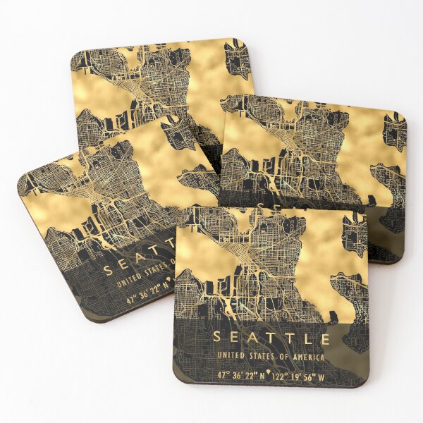 Item preview, SEATTLE MAP USA designed and sold by hatimelhag.