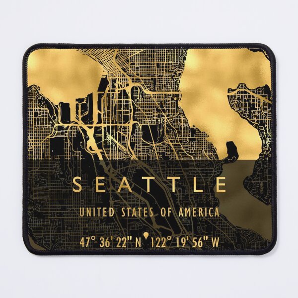 Item preview, SEATTLE MAP USA designed and sold by hatimelhag.