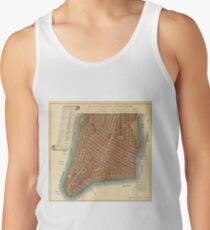 Camisetas de tirantes para hombre Vintage Map of Lower New York City (1807)