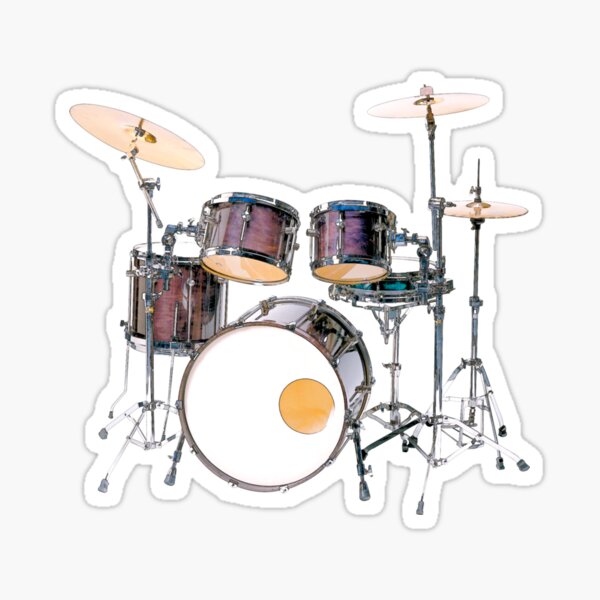 "Drum set" Sticker for Sale by TwaN97 Redbubble