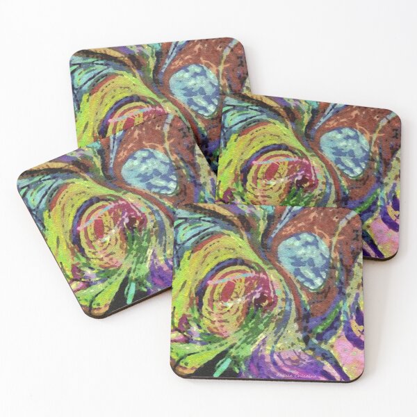 Item preview, Abstracted Peacock designed and sold by Kathie Chicoine.