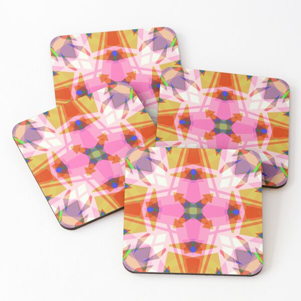 Item preview, Colorful Autumn Fall Yellow Orange Grey Gray Pink Geometric Cross Pattern Mosaic designed and sold by PatternPerfect.