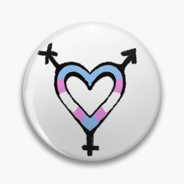 Item preview, trans heart pride symbol designed and sold by joosbocks.