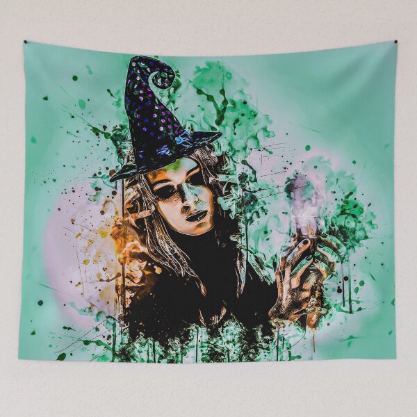 Item preview, Halloween Witch Painting designed and sold by Designs By YL.