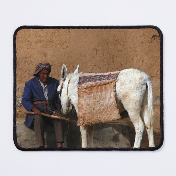 Item preview, Portrait of Old Man and his Donkey, Kashan, Persia, Iran designed and sold by worldways.