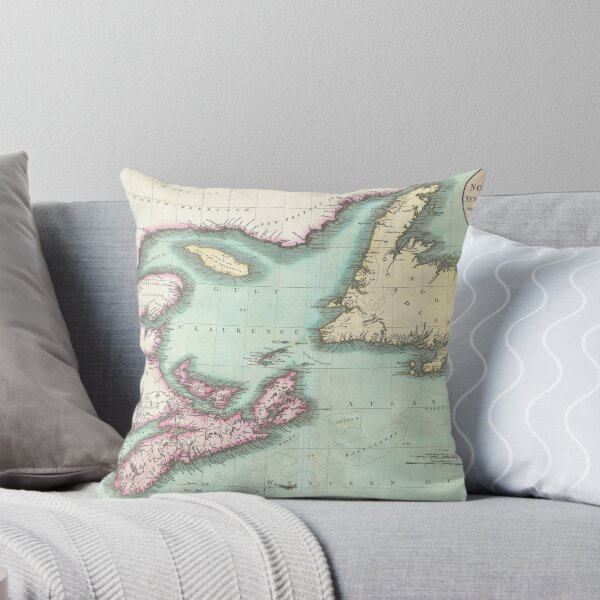 Item preview, Vintage Map of Nova Scotia and Newfoundland (1807) designed and sold by BravuraMedia.