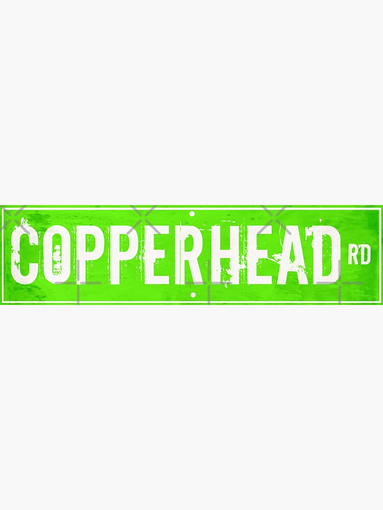 "Copperhead Road" Sticker for Sale by squarebubble Redbubble