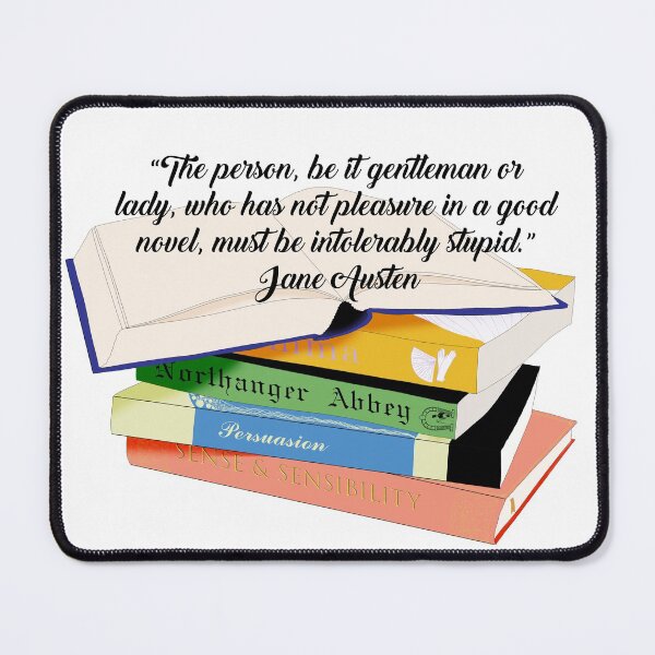Item preview, Love of Novels Required-Jane Austen Quote designed and sold by HousecatDesigns.
