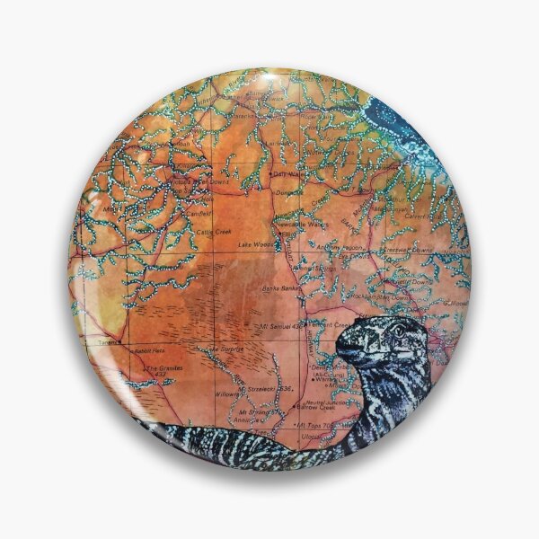 Item preview, Sand monitor on map of NT designed and sold by alisondowell.
