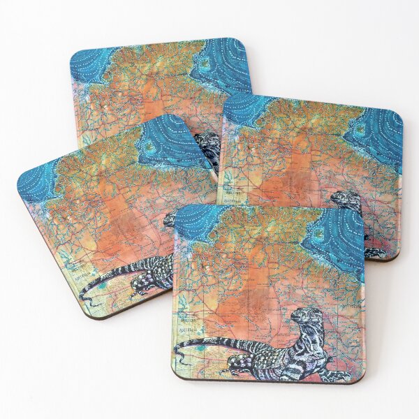 Item preview, Sand monitor on map of NT designed and sold by alisondowell.