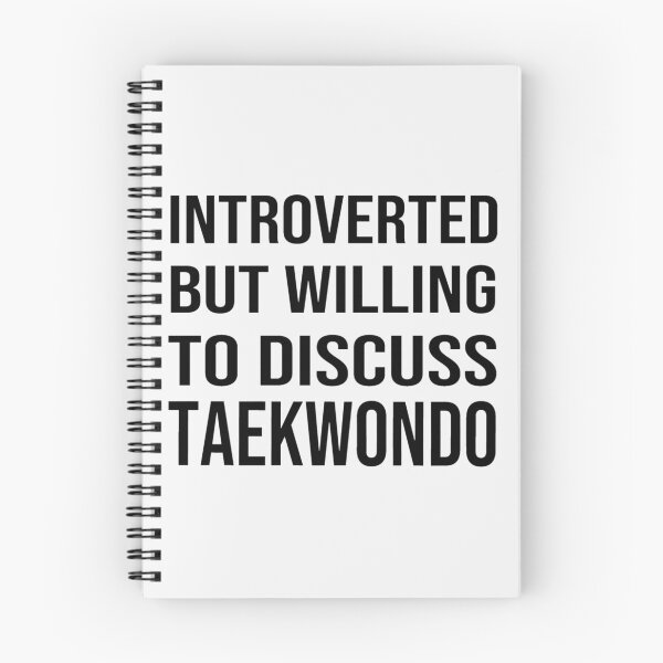 Item preview, Introverted but Willing to Discuss TAEKWONDO - Funny TAEKWONDO| Perfect Gift| taekwondo designed and sold by joandoria.