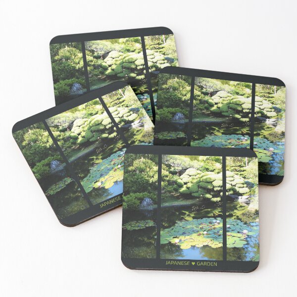 Item preview, Japanese garden with lily pond. designed and sold by CatCarrot.
