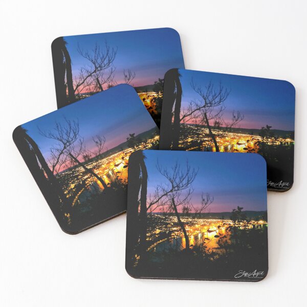 Item preview, SUNRISE BLUE PINK LIGHTS designed and sold by Steffi August.