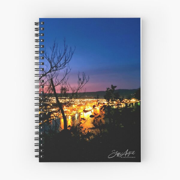 Item preview, SUNRISE BLUE PINK LIGHTS designed and sold by Steffi August.