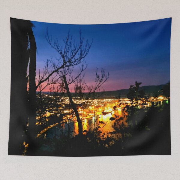 Item preview, SUNRISE BLUE PINK LIGHTS designed and sold by Steffi August.