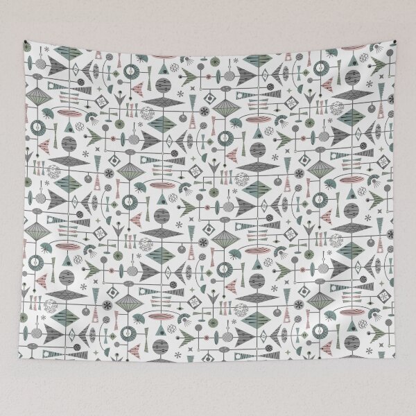 Item preview, Vintage Geometric Mobiles on White ©studioxtine designed and sold by studioxtine.