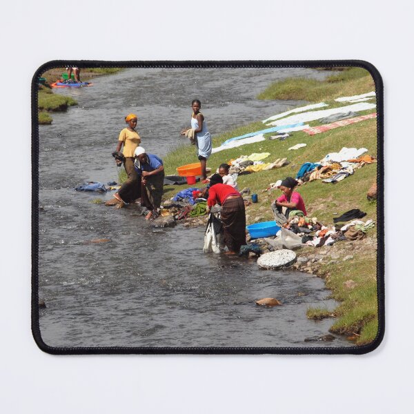 Item preview, Washday African Women laundering in River Ethiopia, Africa designed and sold by worldways.