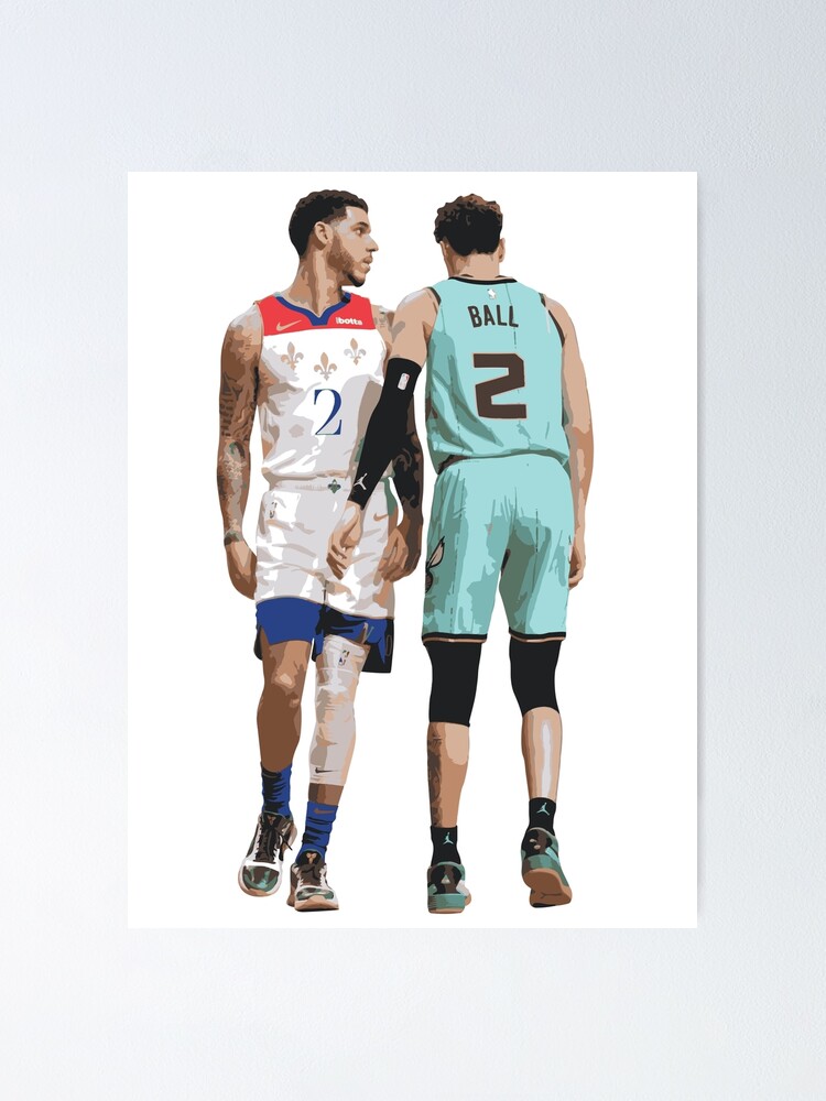 Ball Ball Lonzo Ball and Lamelo Ball Basketball Poster