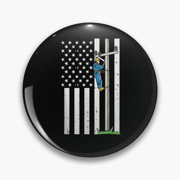 Item preview, Lineman American Flag designed and sold by beata155.