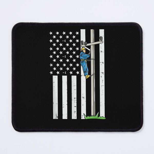 Item preview, Lineman American Flag designed and sold by beata155.
