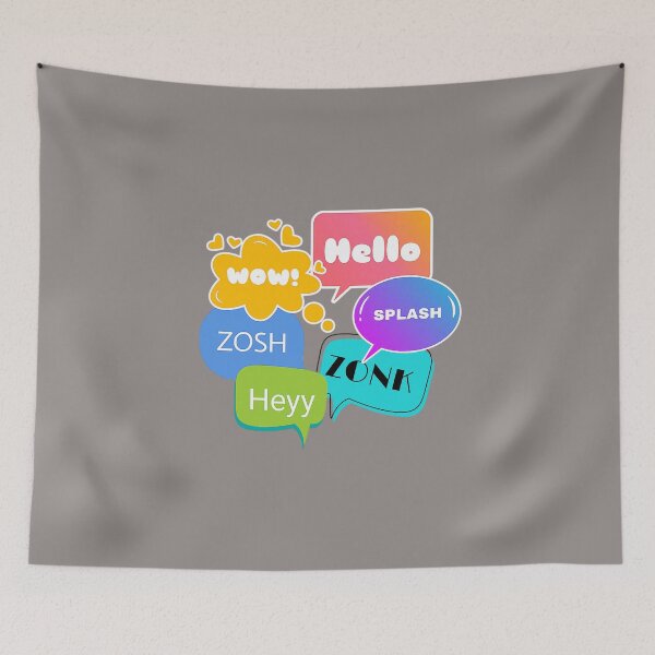 Item preview, Wow - Zosh - Hello - Splash - Heyy - Zonk designed and sold by Ninaeva.